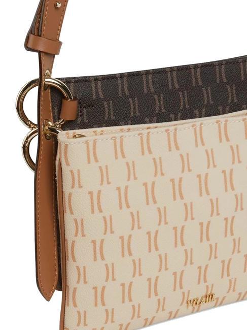 MONOGRAM  Bolso bandolera doble marrón oscuro / crema - Bolsos Mujer