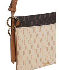 ALVIERO MARTINI PRIMA CLASSE MONOGRAM  Bolso bandolera doble marrón oscuro / crema - Bolsos Mujer - 3