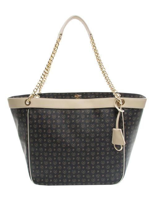 HERITAGE Bolso bandolera transformable Negro / marfil - Bolsos Mujer