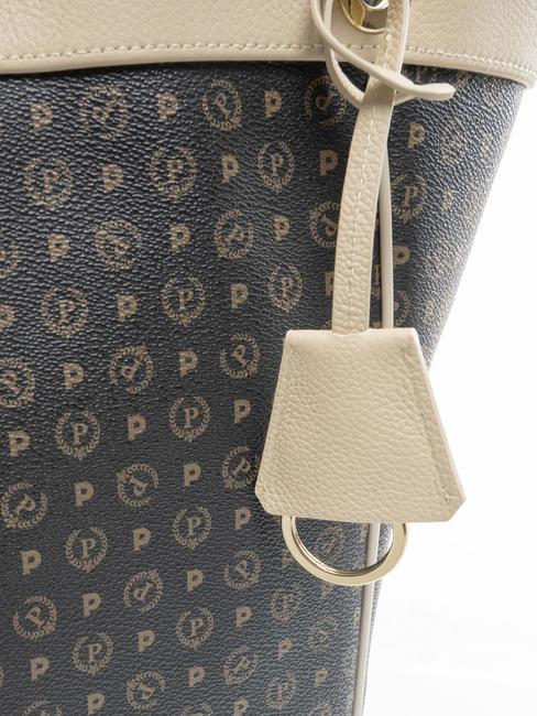 HERITAGE Bolso bandolera transformable Negro / marfil - Bolsos Mujer