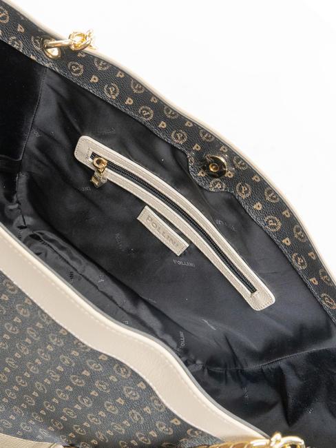 HERITAGE Bolso bandolera transformable Negro / marfil - Bolsos Mujer