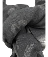 POLLINI JAQUARD Bufanda hecha en Italia. negro - Bufandas - 4