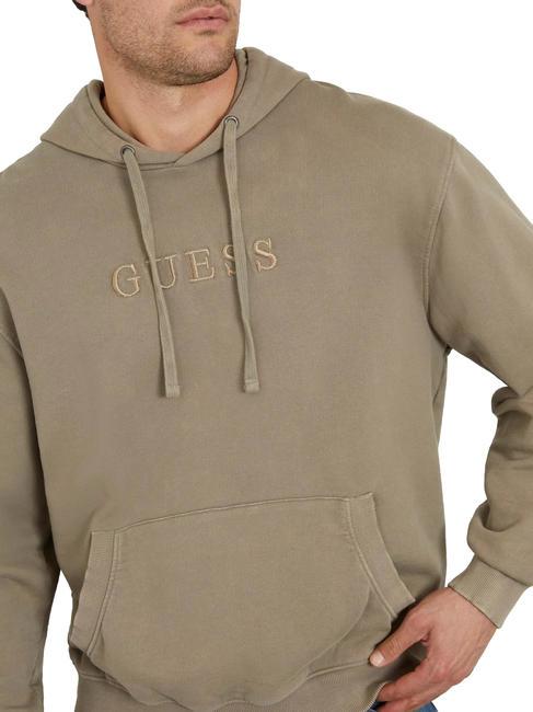 FINCH TERRY Sudadera oversize con bolsillo y capucha gris pardo pizarra multi - Sudaderas