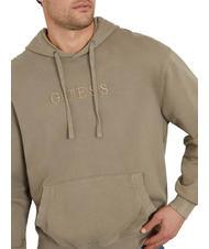 GUESS FINCH TERRY Sudadera oversize con bolsillo y capucha gris pardo pizarra multi - Sudaderas - 3