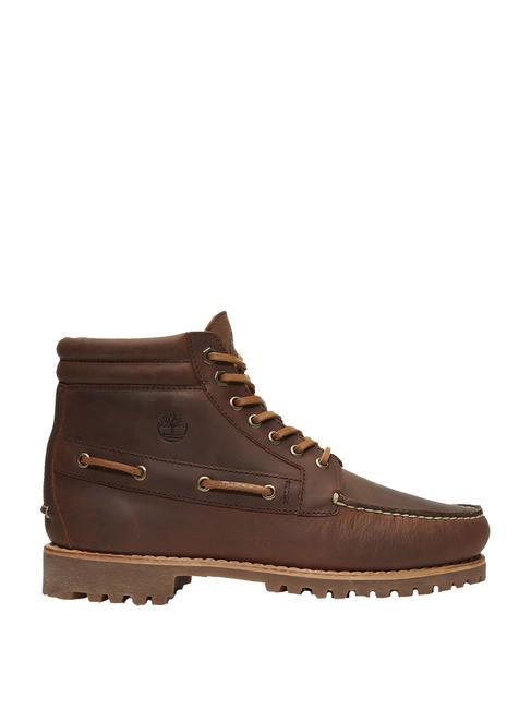 AUTHENTIC Lace Up Botines de piel marr&oacute;n - Zapatos Hombre