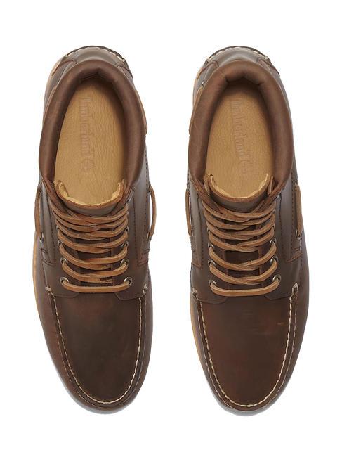 AUTHENTIC Lace Up Botines de piel marr&oacute;n - Zapatos Hombre