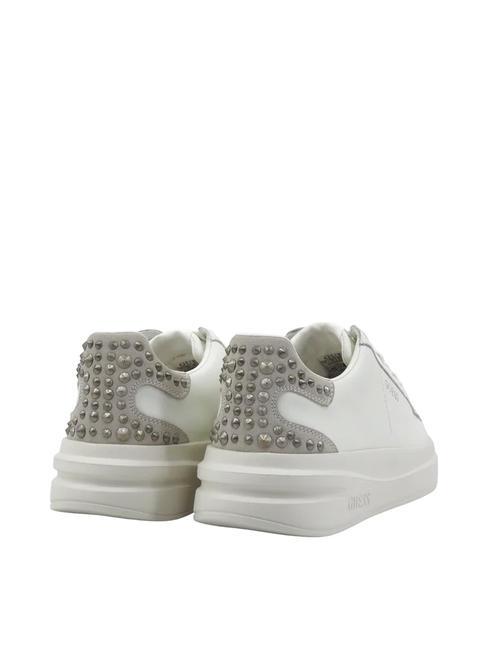 ELBINA Deportivas de piel con tachuelas BLANCO / SI - Zapatos Mujer
