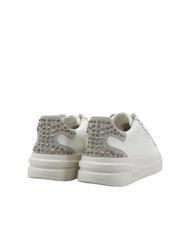 GUESS ELBINA Deportivas de piel con tachuelas BLANCO / SI - Zapatos Mujer - 4