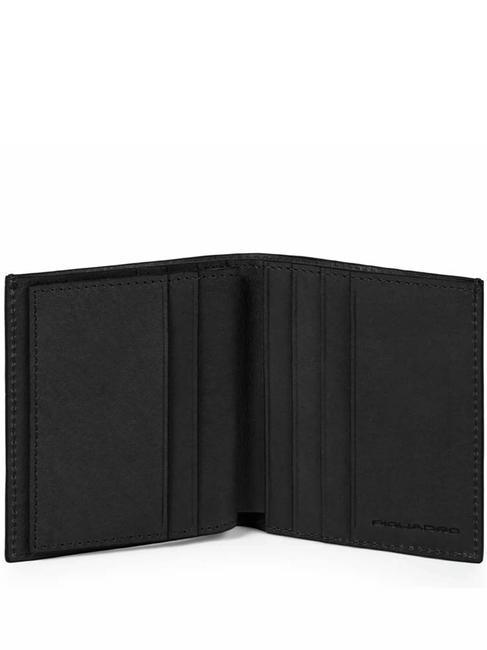 BLACK SQUARE  Cartera vertical de piel negro - Carteras Hombre