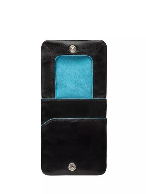 BLUE SQUARE Monedero de piel negro - Carteras Hombre