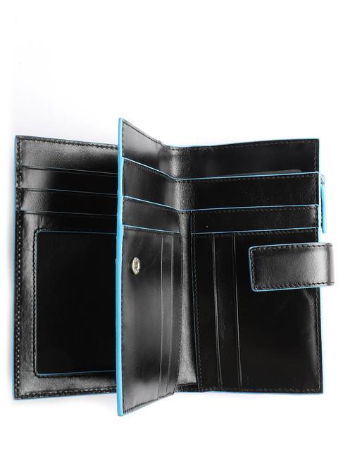Cartera Línea BLUE SQUARE, en piel. negro - Carteras Mujer