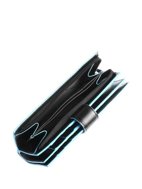 Cartera Línea BLUE SQUARE, en piel. negro - Carteras Mujer