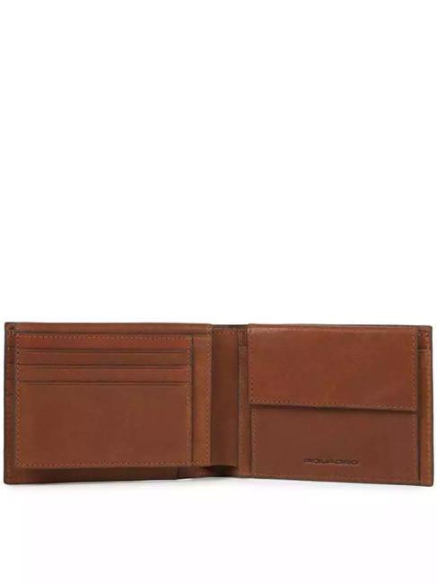 Cartera CUADRADO NEGRO, en cuero CUERO - Carteras Hombre