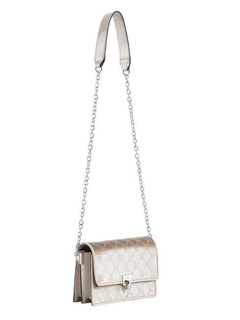 CHELSIE Mini bolso de terciopelo con pedrería perla - Bolsos Mujer