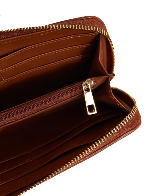 CLEMENTINE Cartera grande con cremallera alrededor bronceado - Carteras Mujer