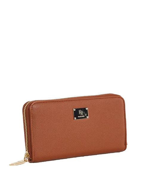 CLEMENTINE Cartera grande con cremallera alrededor bronceado - Carteras Mujer