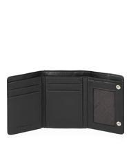 PIQUADRO P16 Cartera en piel y tejido CHEVRON / NEGRO - Carteras Hombre - 2