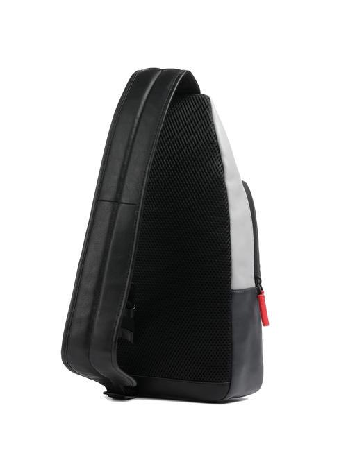 URBAN Bolso de piel de un solo hombro gris negro - Mochilas para portátil