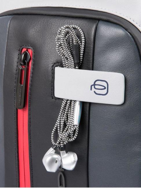 URBAN Bolso de piel de un solo hombro gris negro - Mochilas para portátil