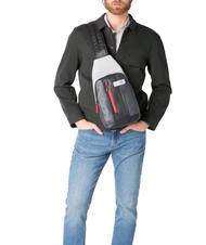 PIQUADRO URBAN Bolso de piel de un solo hombro gris negro - Mochilas para portátil - 5