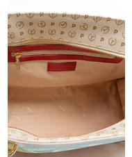 POLLINI HERITAGE  Bolsa de la compra con estampado all over Marfil / lac - Bolsos Mujer - 5