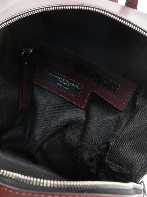 SMOOTH  Mochila de cuero de color rojo oscuro - Bolsos Mujer