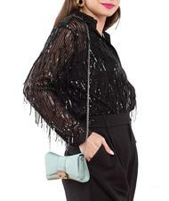 FURLA METROPOLIS Bolso bandolera mini de tela céfiro - Bolsos Mujer - 7