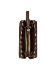 RALPH LAUREN RL LOGO Cartera pequeña de piel con cremallera caoba oscura - Carteras Mujer - 2