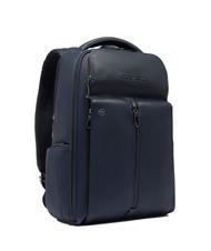 PIQUADRO HEDLEY Mochila de cuero para port&aacute;til de 14" azul - Mochilas para port&aacute;til - 2
