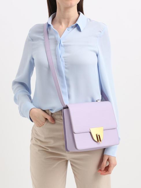 NICO Bolso bandolera pequeño de piel lav./lav. - Bolsos Mujer