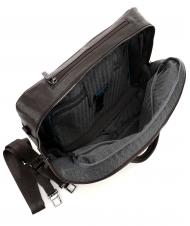 PIQUADRO CAMPIONARIO - BLACK SQUARE Trolley piloto para port&aacute;til de 15,6", en piel pelo oscuro - Malet&iacute;n de Piloto - &iexcl;Compra en l&iacute;nea! - 4