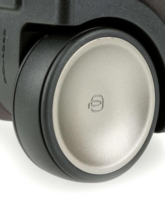 CAMPIONARIO - BLACK SQUARE Trolley piloto para port&aacute;til de 15,6", en piel pelo oscuro - Malet&iacute;n de Piloto - &iexcl;Compra en l&iacute;nea!