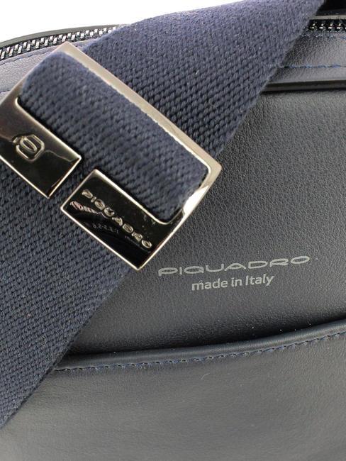 CAMPIONARIO - DAVID Bolso bandolera de piel para iPad azul - Bandoleras Hombre