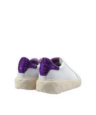 LOVE MOSCHINO HEART 45 Zapatillas de piel blanco/iris - Zapatos Mujer - 4