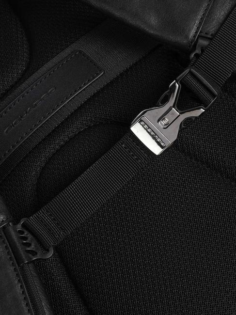 BLACK SQUARE Mochila de piel para port&aacute;til de 14" negro - Mochilas para port&aacute;til