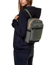 KWAY LAON Mochila pequeña de nailon verde negruzco - Mochilas Escuela & Tiempo Libre - 4