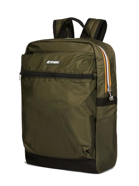 LAON Mochila de nailon verde negruzco - Mochilas Escuela & Tiempo Libre