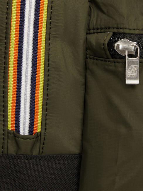 LAON Mochila de nailon verde negruzco - Mochilas Escuela & Tiempo Libre