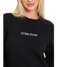 GUESS JEANS LOGO Sudadera regular fit con cuello redondo jetbla - Sudaderas de mujer - 3