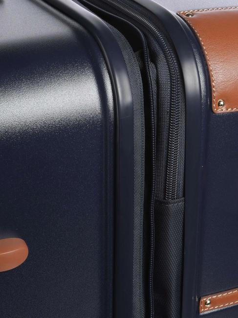 BELLAGIO Carro extensible grande Azul / Cuero - Trolley Rígidos