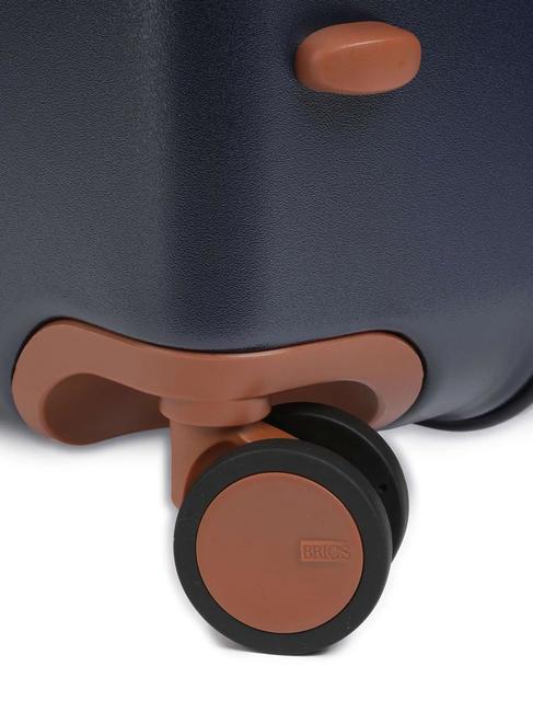 BELLAGIO Carro extensible grande Azul / Cuero - Trolley Rígidos