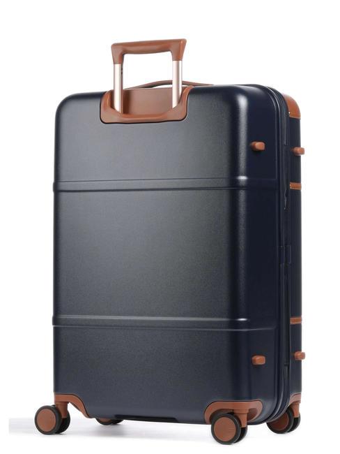 BELLAGIO Carro extensible mediano-grande Azul / Cuero - Trolley Rígidos