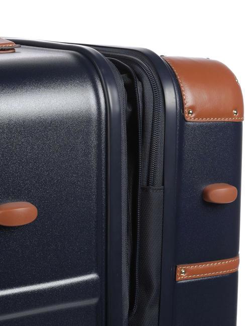 BELLAGIO Carro extensible mediano-grande Azul / Cuero - Trolley Rígidos