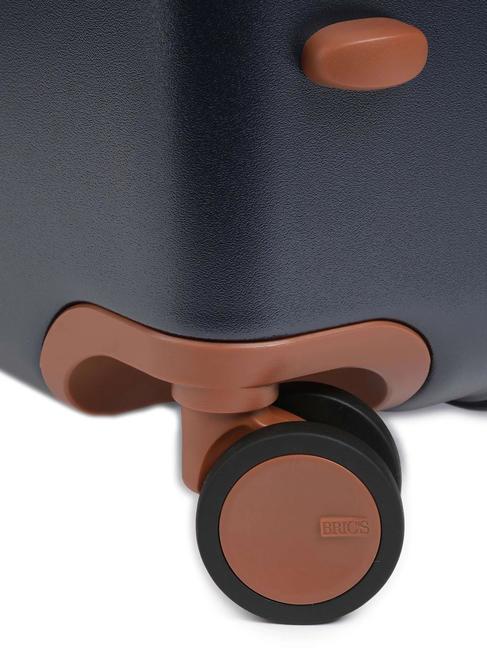 BELLAGIO Carro extensible mediano-grande Azul / Cuero - Trolley Rígidos