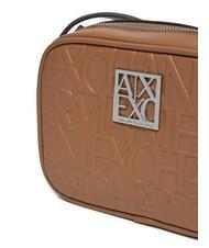 ARMANI EXCHANGE LOGO EMBOSSED Mini bolso de hombro pisco oscuro - Bolsos Mujer - 3