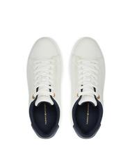 TOMMY HILFIGER CHIC COURT Zapatillas de piel color crudo - Zapatos Mujer - 4