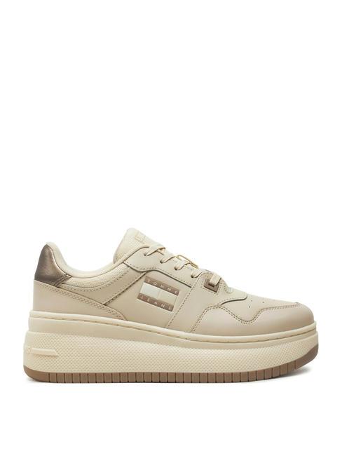 TOMMY JEANS RETRO BASKET  Zapatillas altas papel prensa - Zapatos Mujer