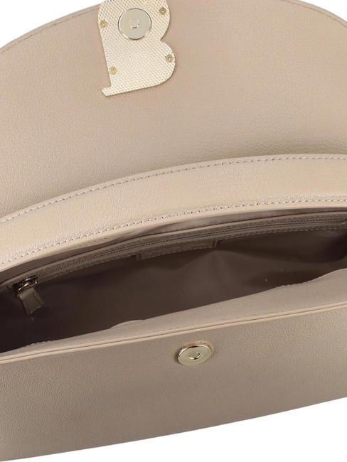 MEGEVE Bolso grande de piel con bandolera BEIGE - Bolsos Mujer