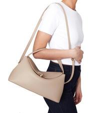 TOSCA BLU MEGEVE Bolso grande de piel con bandolera BEIGE - Bolsos Mujer - 4