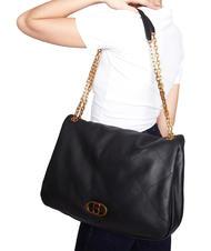 TOSCA BLU CHAMONIX Bolso bandolera grande de piel negro - Bolsos Mujer - 3